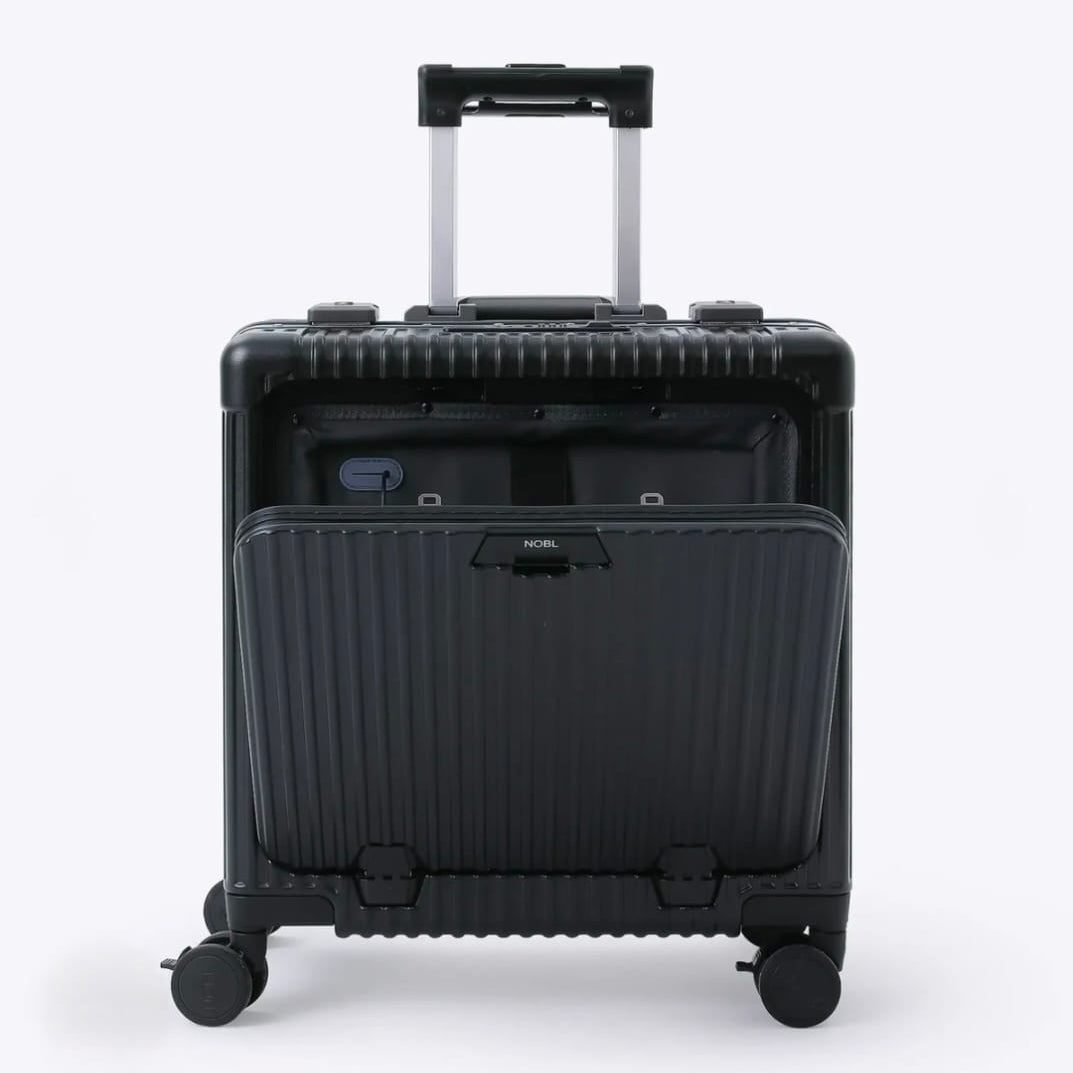 Valise Cabine Intelligente avec Port PC, Port USB, Support Téléphone et Porte-Gobelet Intégré