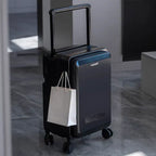 Valise Cabine Rigide Polycarbonate avec Port USB — Bagage à Roulettes 360° Serrure TSA, Compartiment Ordinateur Portable