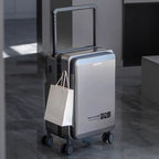Valise Cabine Rigide Polycarbonate avec Port USB — Bagage à Roulettes 360° Serrure TSA, Compartiment Ordinateur Portable