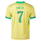 Nike Brazil Authentic Vini Jr. Home Jersey 24/25 (Dynamic Yellow/Lemon Chiffon/Green Spark)