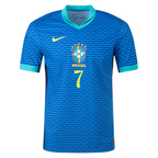 Nike Brazil Authentic Vini Jr. Away Jersey 24/25 Soar/Dynamic Yellow)