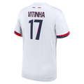 Nike Paris Saint-Germain Authentic Vitinha Away Jersey 24/25 (White/Midnight Navy)
