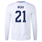 Nike United States Timothy Weah Long Sleeve Home Jersey 24/25 (White)