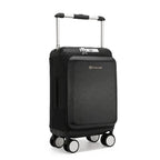 Valise cabine Wemgesabre 20 pouces à poignée large, coque PC et PP premium