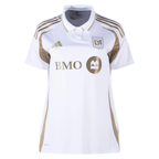 adidas Womens LAFC Away Jersey 25/26 (White/Gold)
