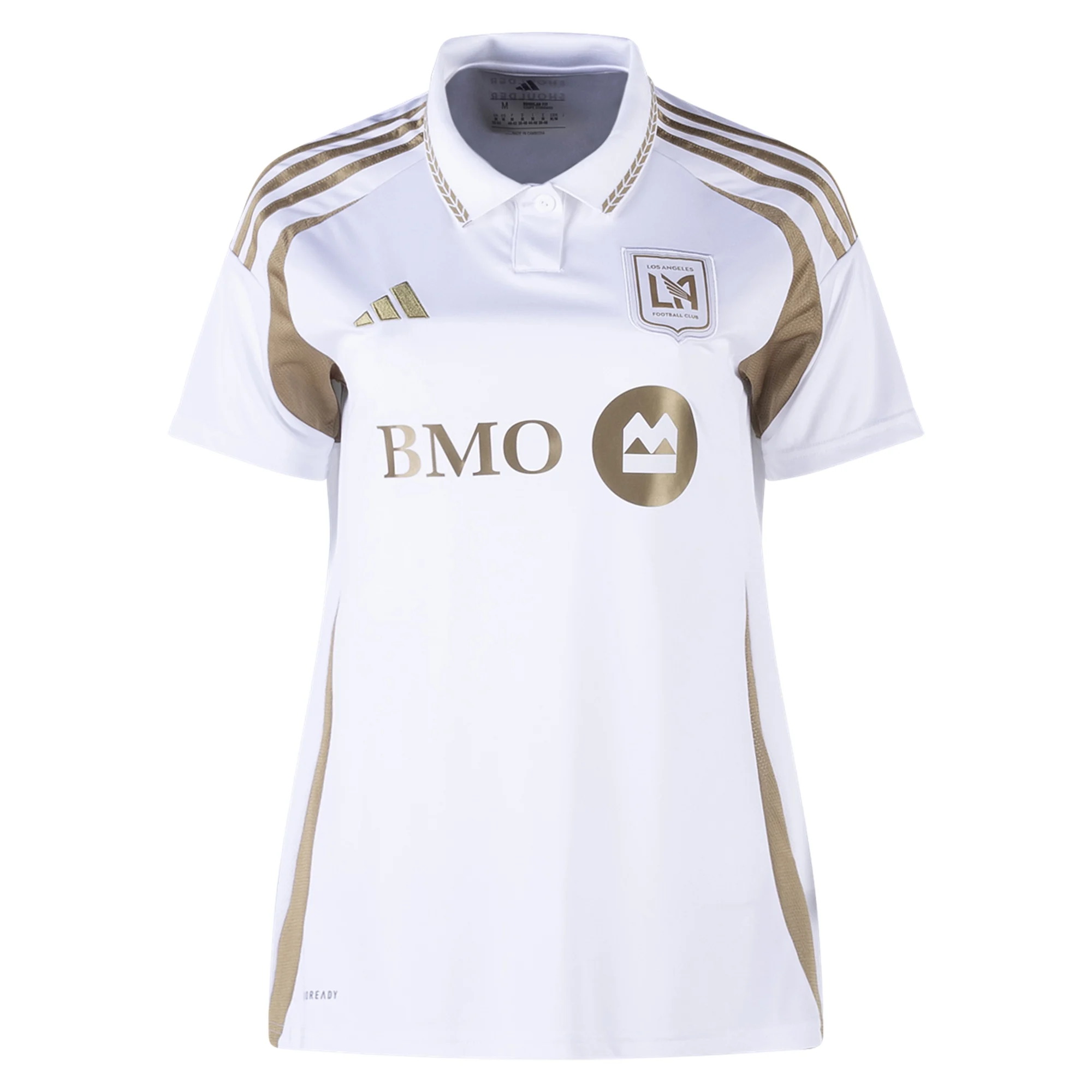 adidas Womens LAFC Away Jersey 25/26 (White/Gold)