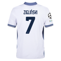 Nike Inter Milan Authentic Piotr Zieliński Away Jersey w/ Champions League + Scudetto Patch 24/25 (White/Silver)