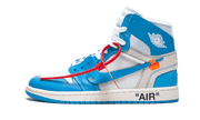 Air Jordan 1 Retro High Off-White University Blue - santkicks